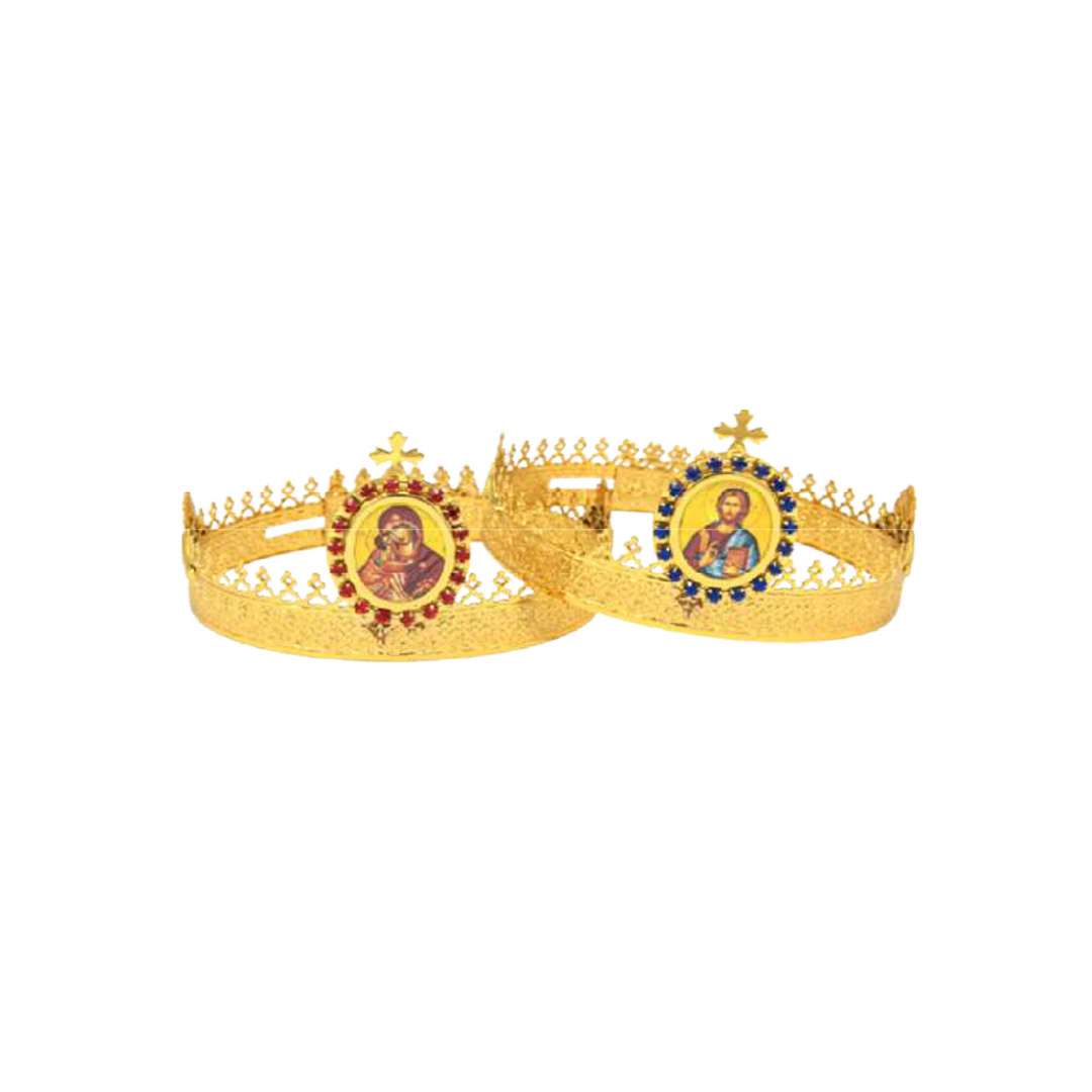 Wedding Crown Gold Paint