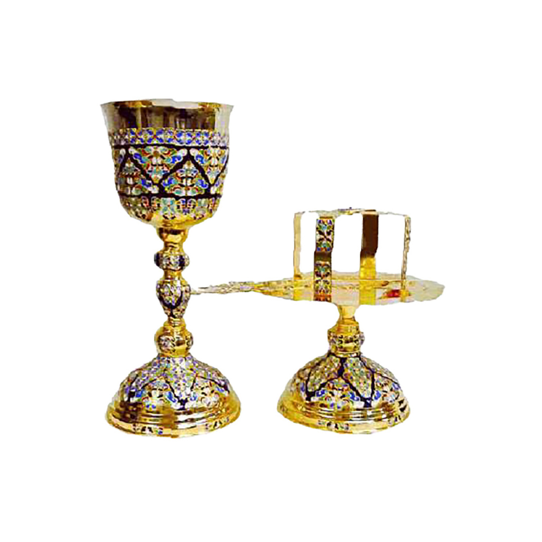 Chalise set enamel motif 1000ml