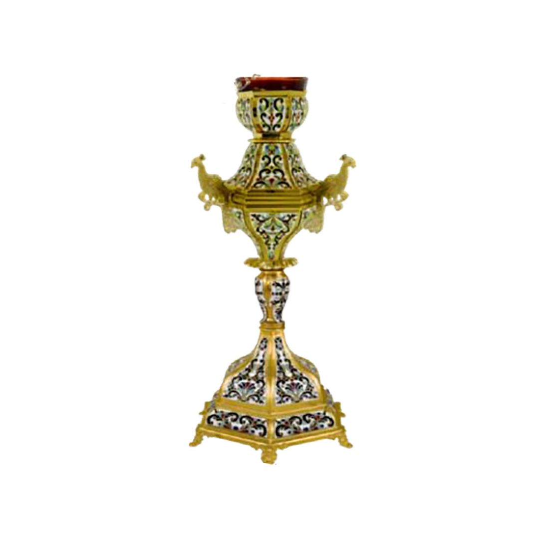 Vigil Lamp Enamel Motif B