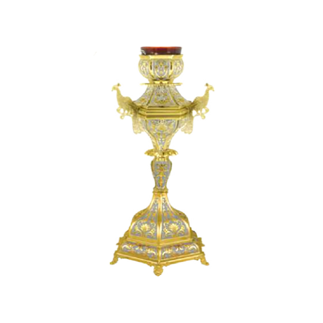 Vigil Lamp Enamel Motif B