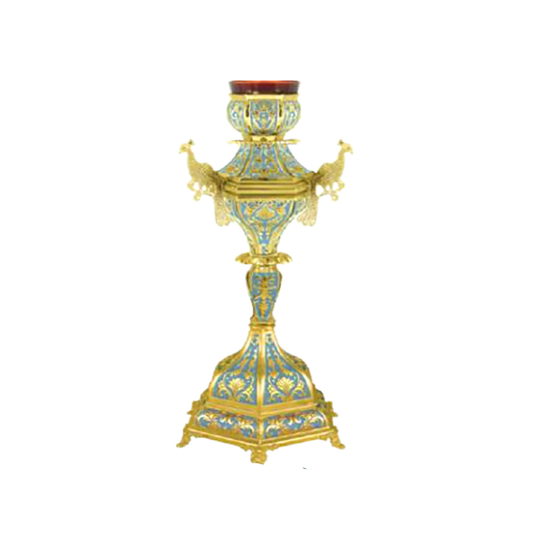 Vigil Lamp Enamel Motif B