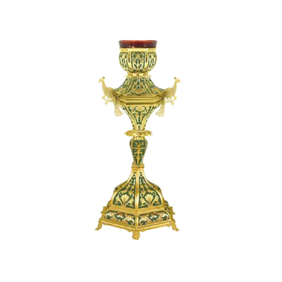 Vigil Lamp Enamel Motif B