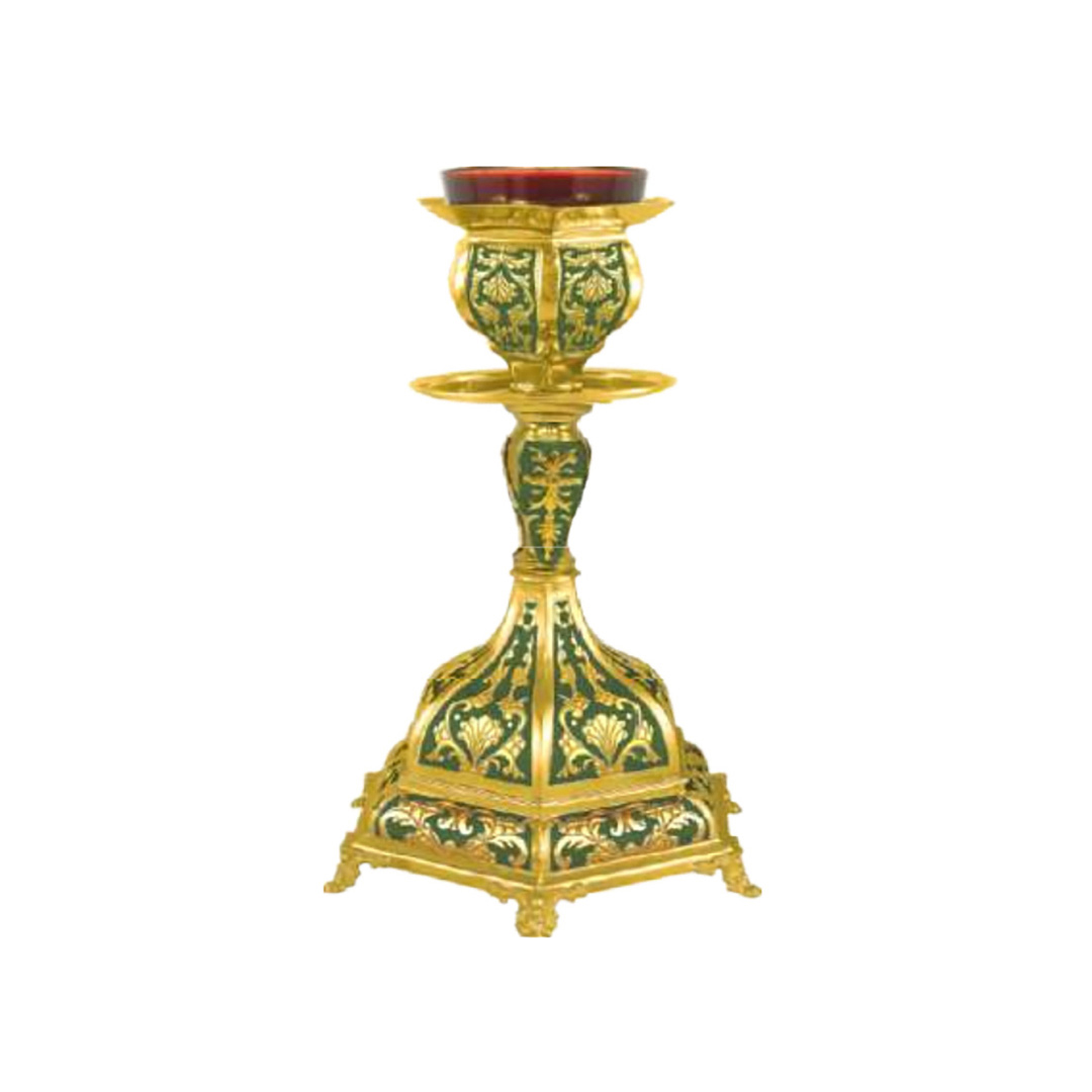 Vigil Lamp Enamel Motif B