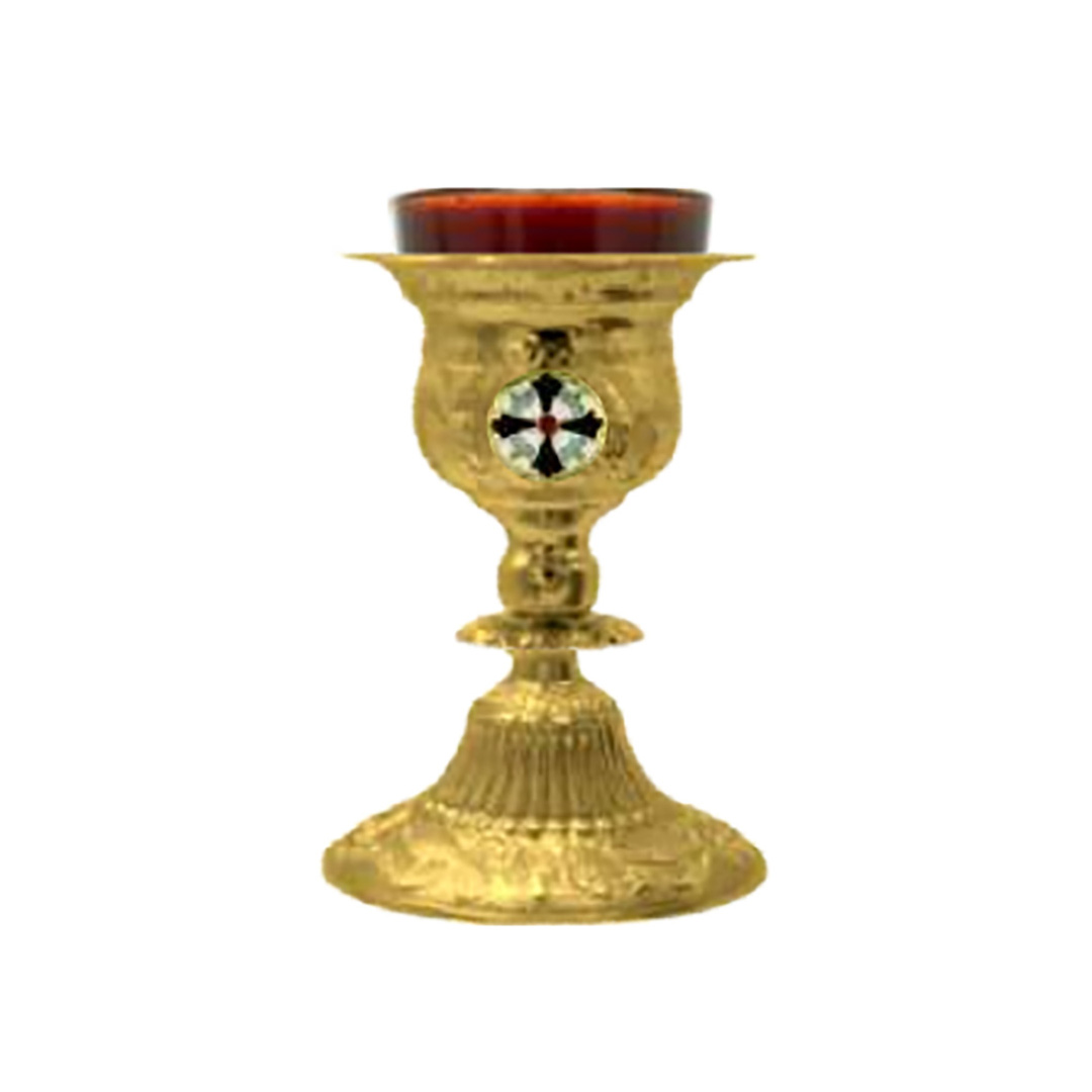 Vigil Lamp Gold Paint B